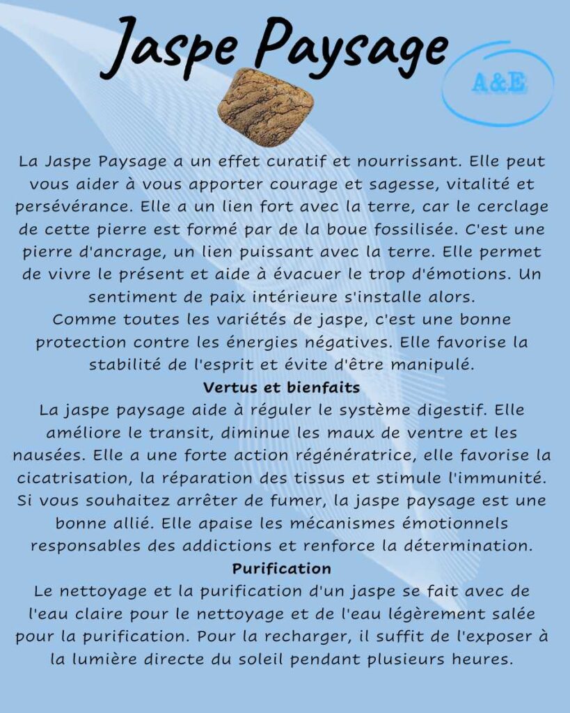 découvrez les bienfaits de la pierre jaspe paysage et sa reconnaissance dans le monde des pierres naturelles, pour harmoniser votre espace et votre esprit.