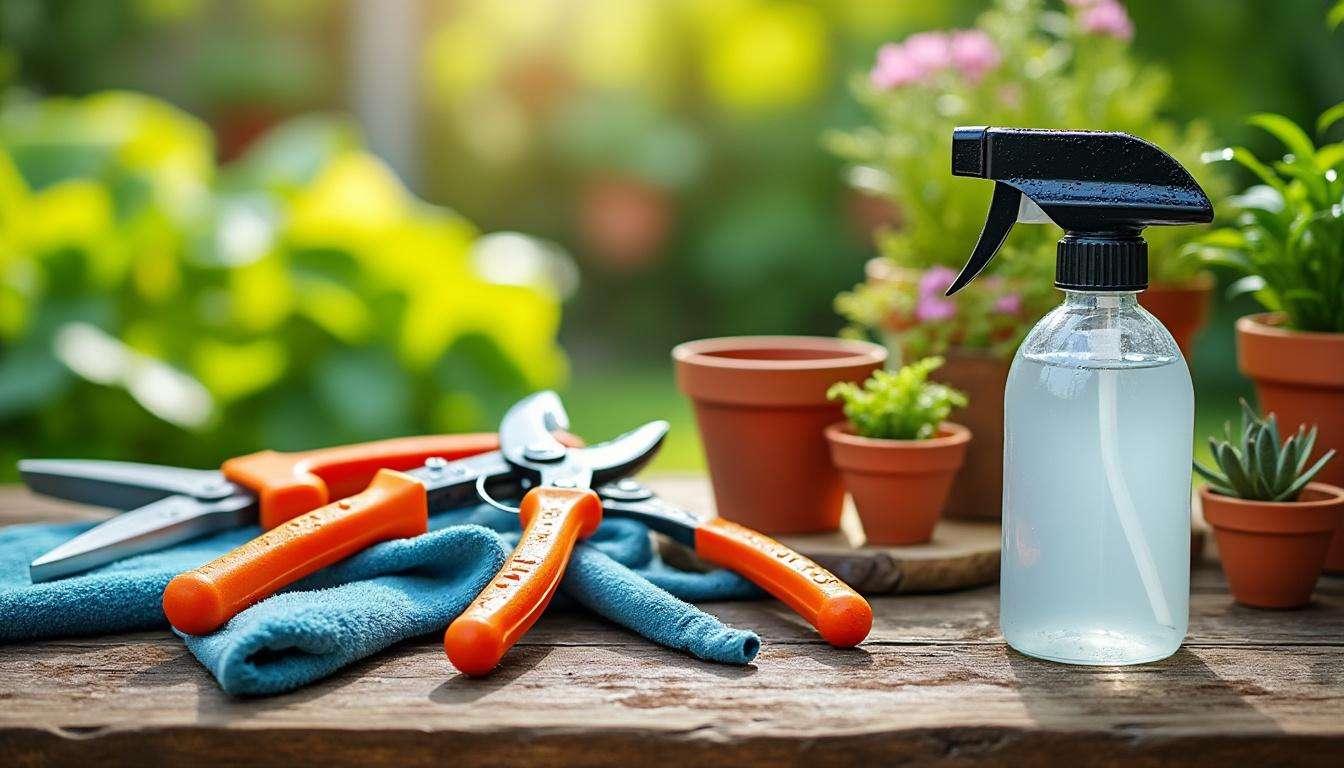 découvrez des méthodes efficaces pour la désinfection des outils de jardinage afin de prévenir les maladies des plantes et prolonger la durée de vie de vos équipements.